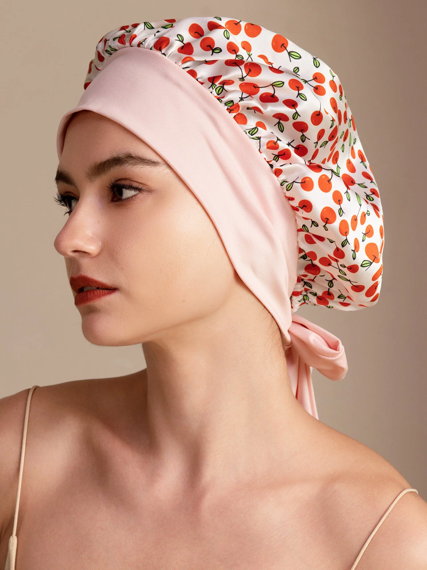 Soie Pure Nœud Bonnet de Nuit - Image 9