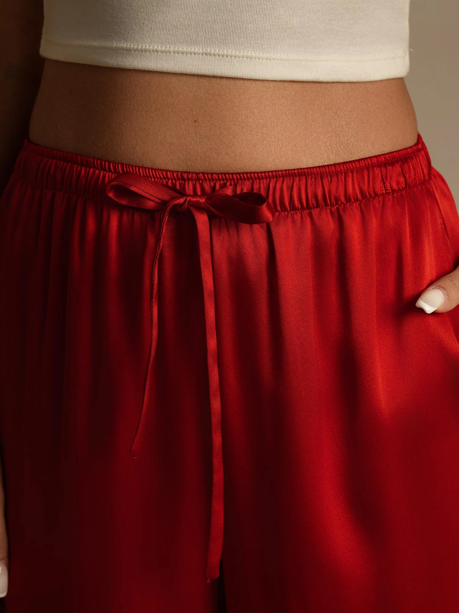 Pantalon Large en 100% Soie de Mûrier pour Femmes - Image 47