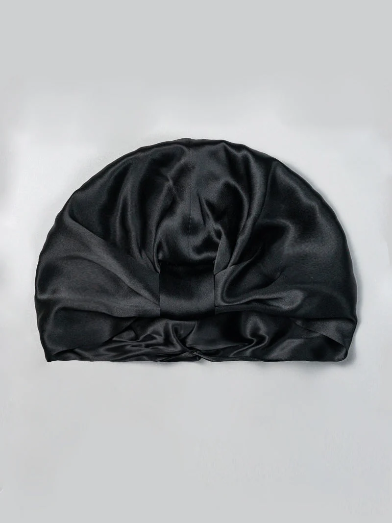 Bonnet Turban Double Couche en Soie Pure - Image 10