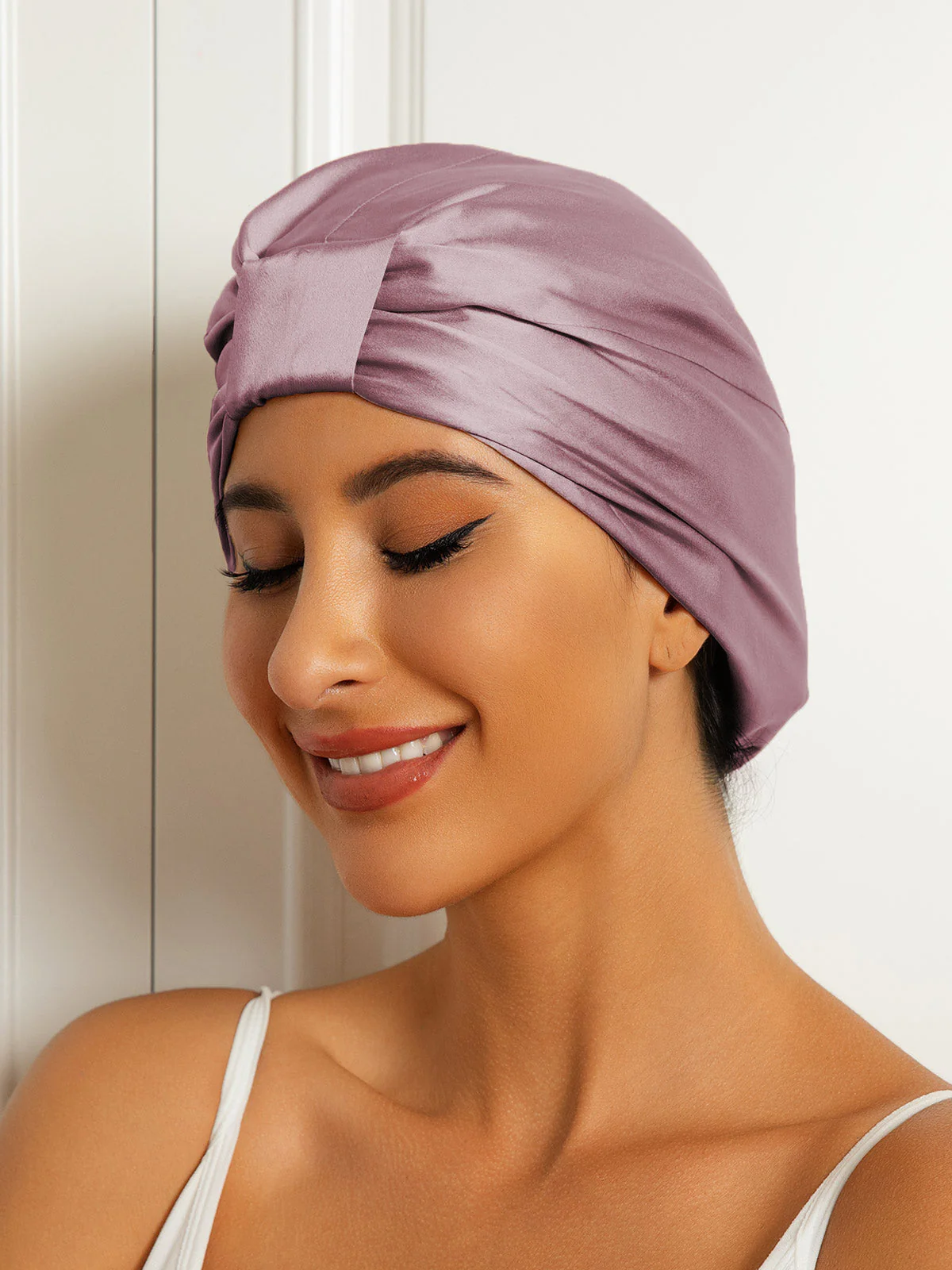 Bonnet Turban Double Couche en Soie Pure - Image 11