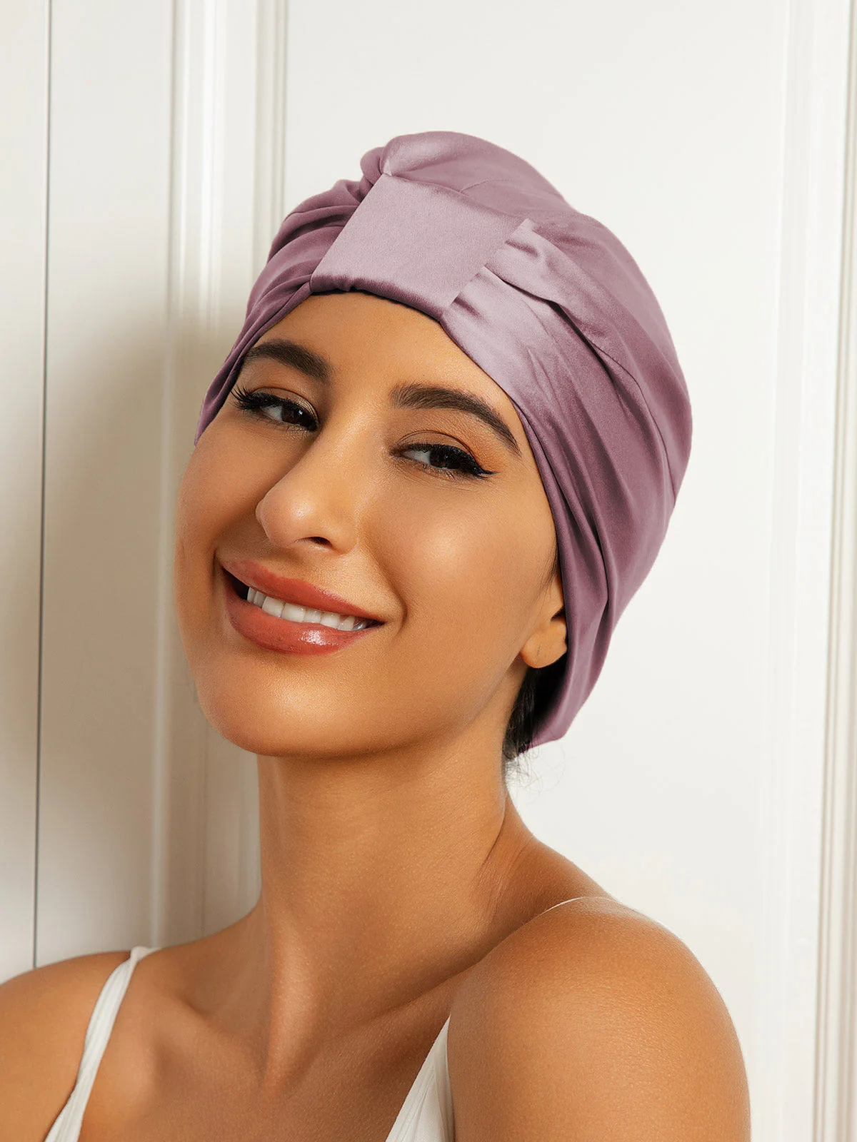 Bonnet Turban Double Couche en Soie Pure - Image 13