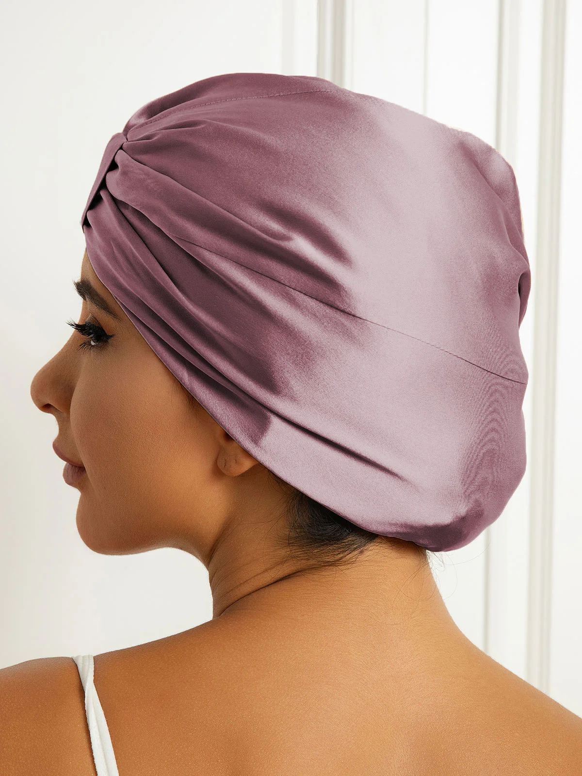 Bonnet Turban Double Couche en Soie Pure - Image 14