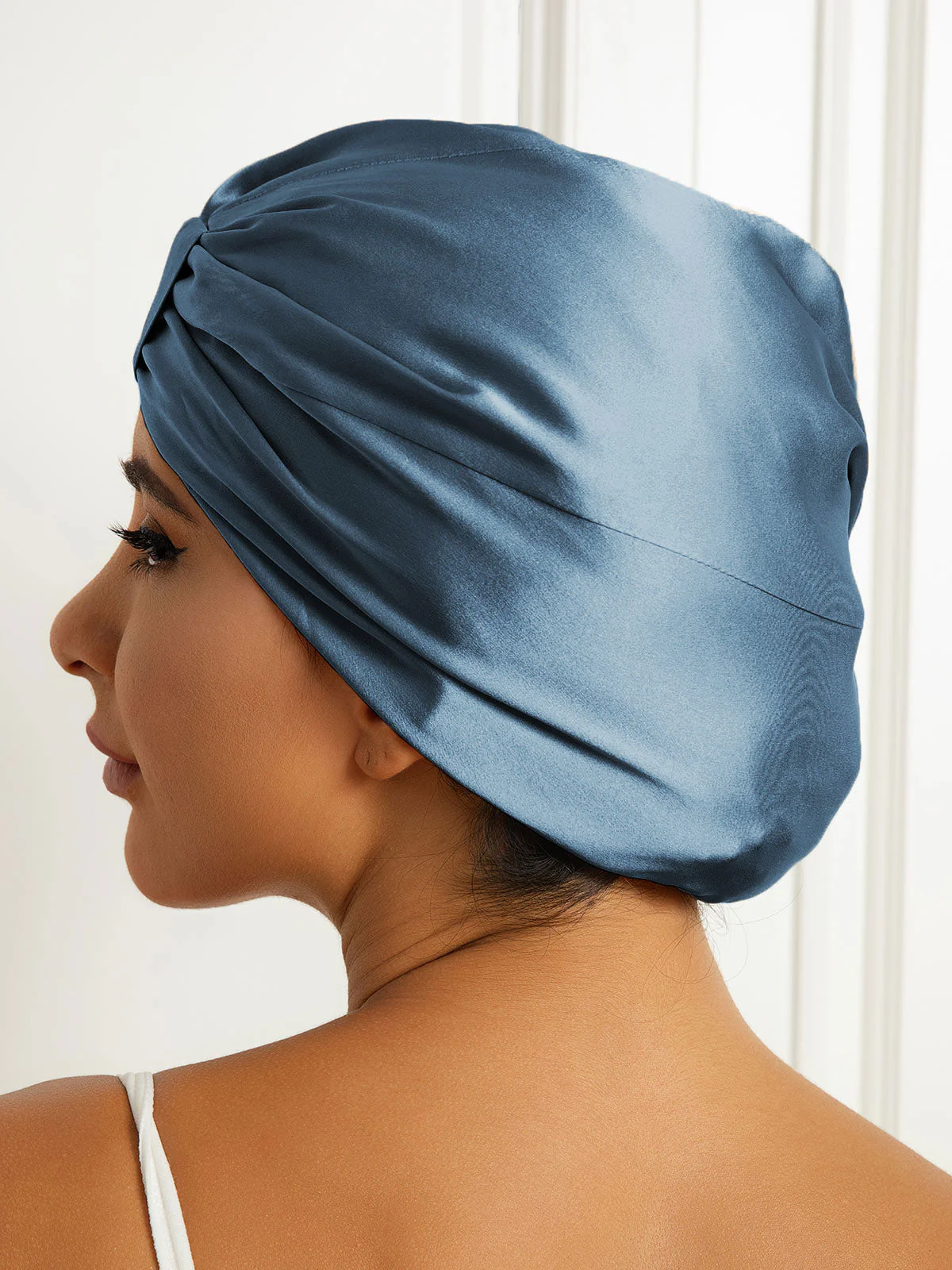 Bonnet Turban Double Couche en Soie Pure - Image 19