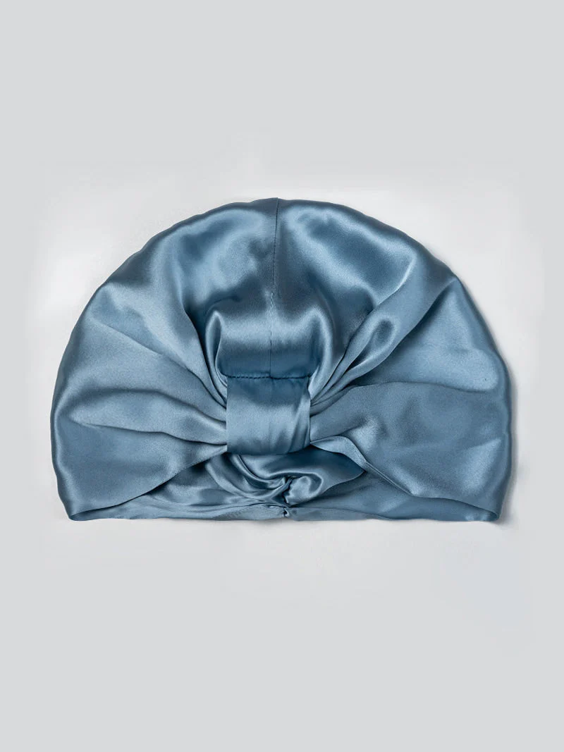 Bonnet Turban Double Couche en Soie Pure - Image 20