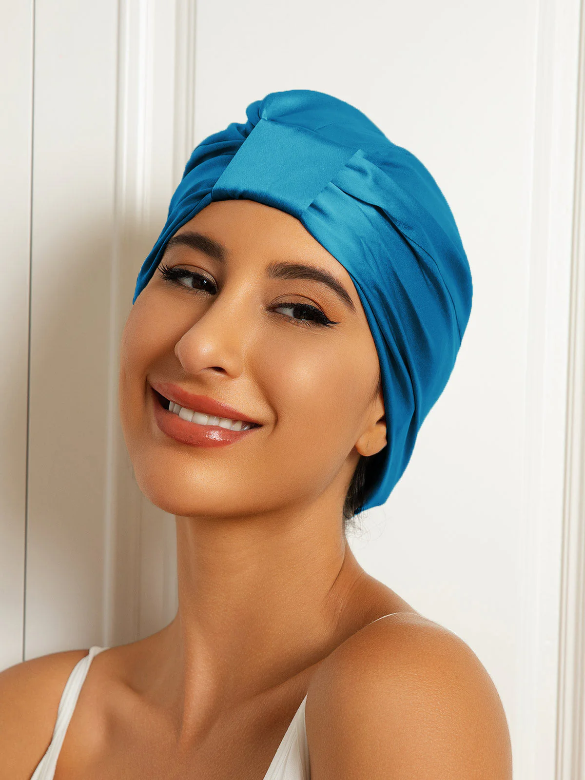 Bonnet Turban Double Couche en Soie Pure - Image 21