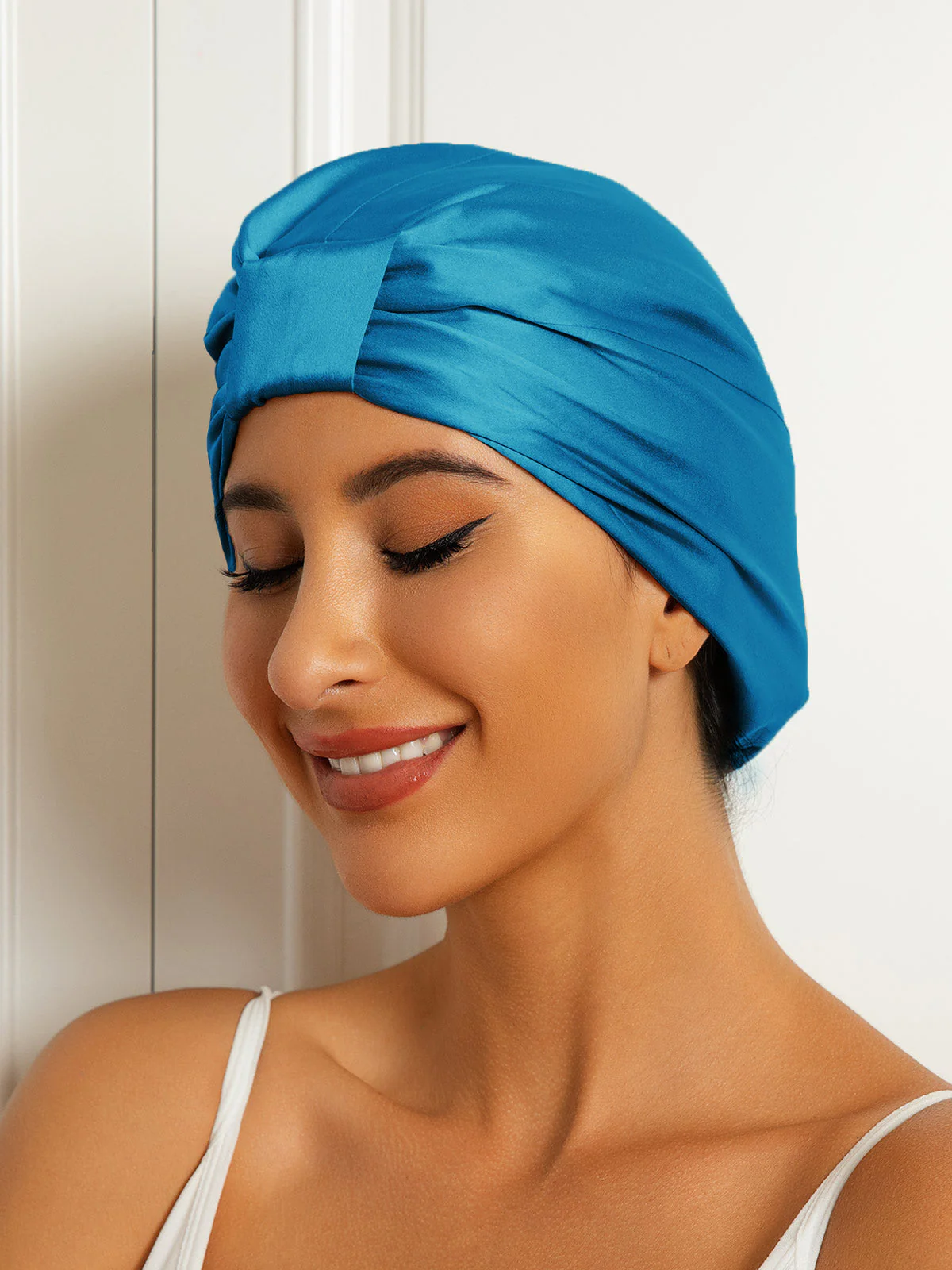 Bonnet Turban Double Couche en Soie Pure - Image 22