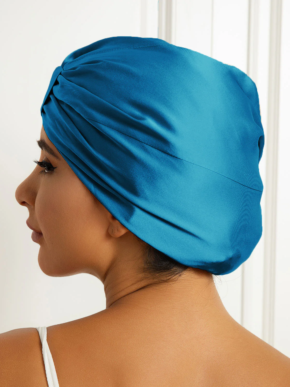 Bonnet Turban Double Couche en Soie Pure - Image 24