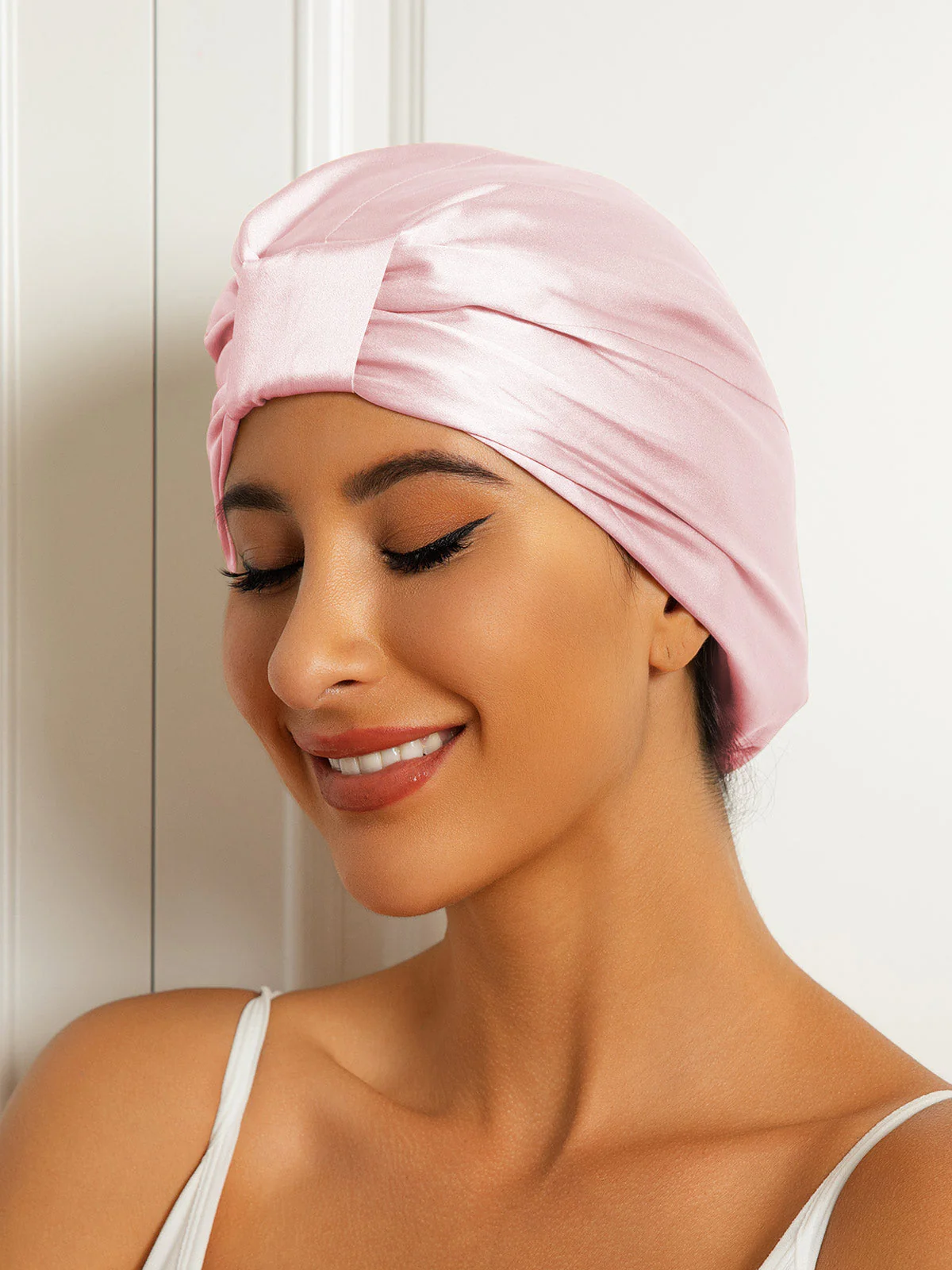 Bonnet Turban Double Couche en Soie Pure - Image 27