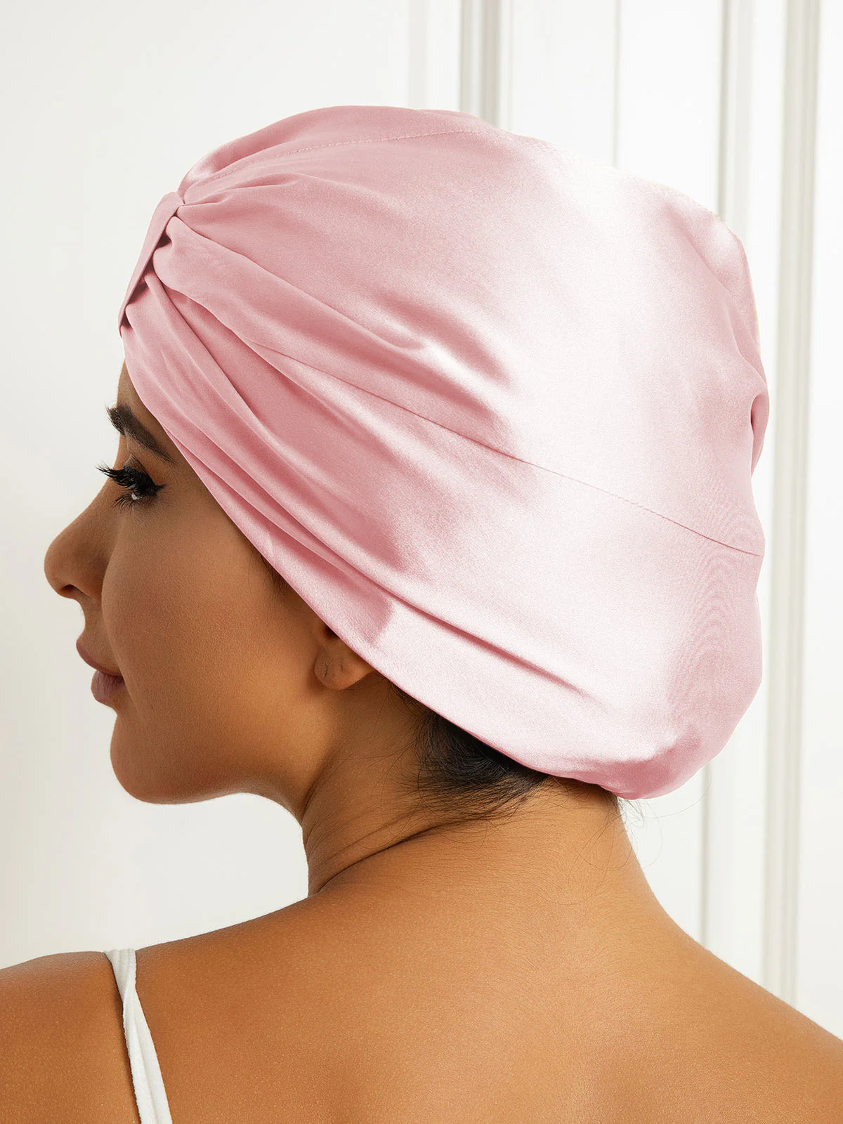 Bonnet Turban Double Couche en Soie Pure - Image 29