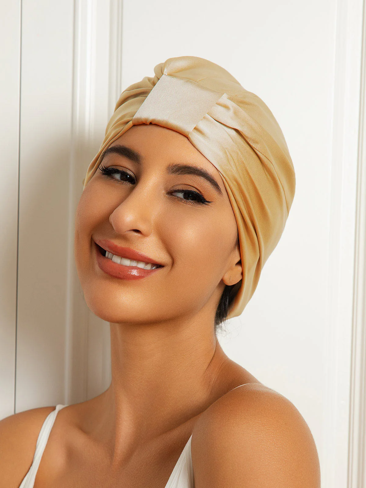 Bonnet Turban Double Couche en Soie Pure - Image 31