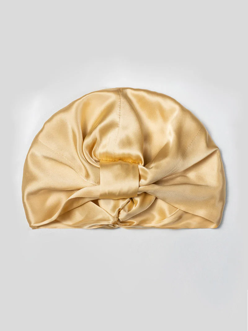 Bonnet Turban Double Couche en Soie Pure - Image 35