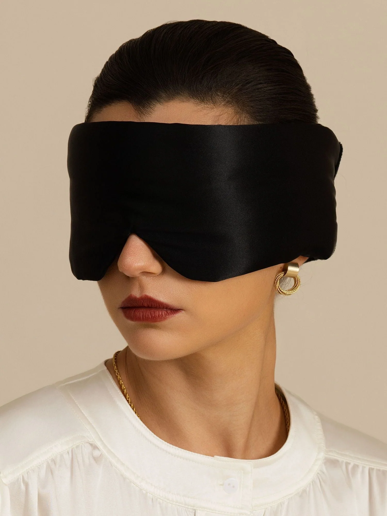 Masque De Nuit En Soie Pure Double Face Avec Fermeture Velcro Silencieuse - Image 16