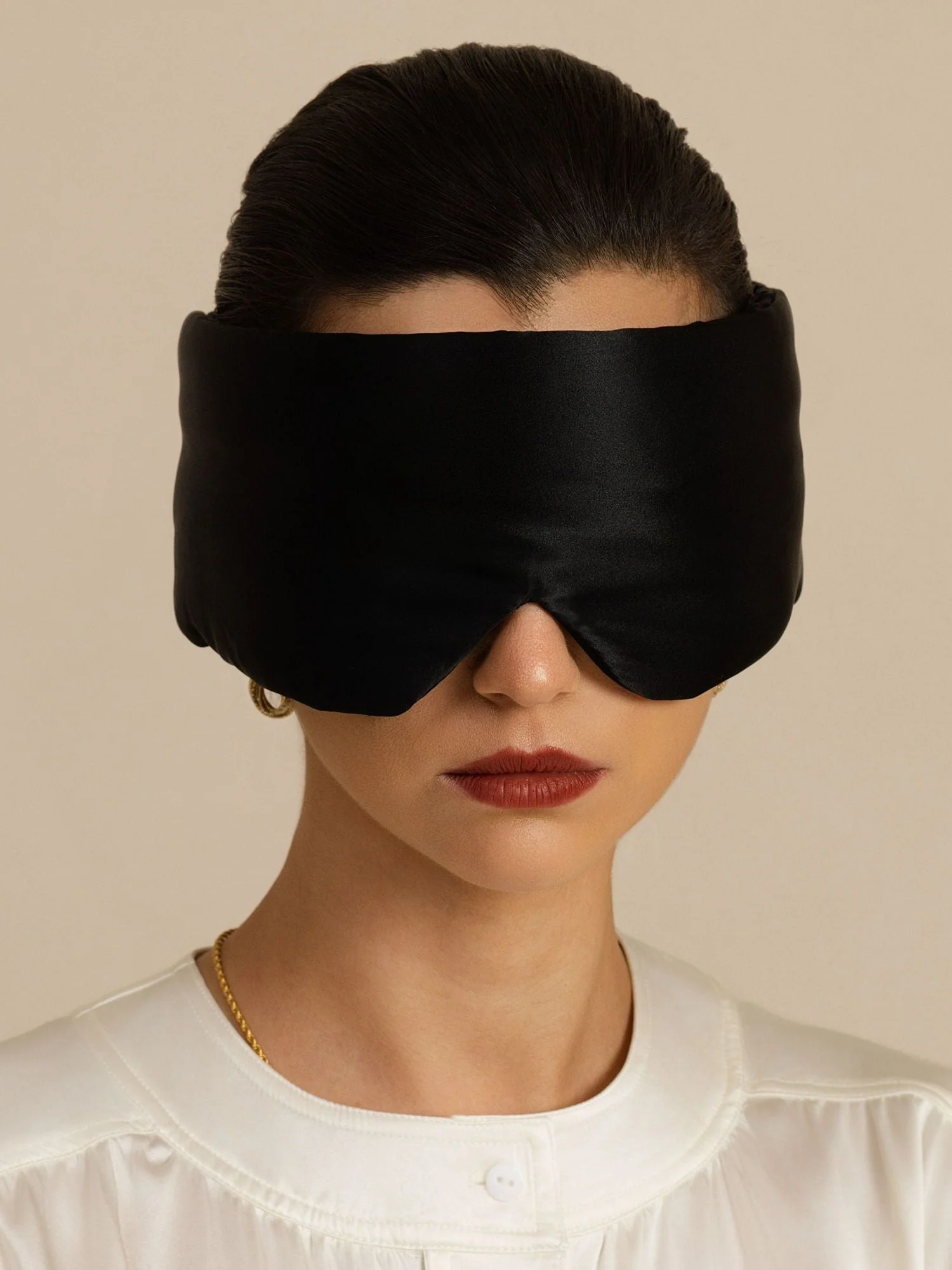 Masque De Nuit En Soie Pure Double Face Avec Fermeture Velcro Silencieuse - Image 17