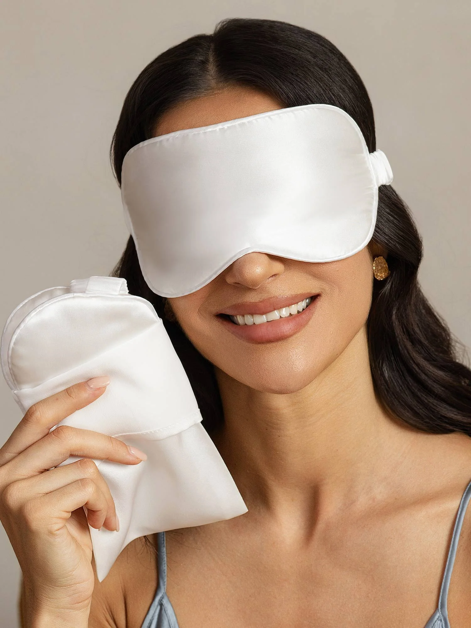 Masque Pour Les Yeux En Pure Soie Et Pochette Enveloppe Set 2 Pièces - Image 28