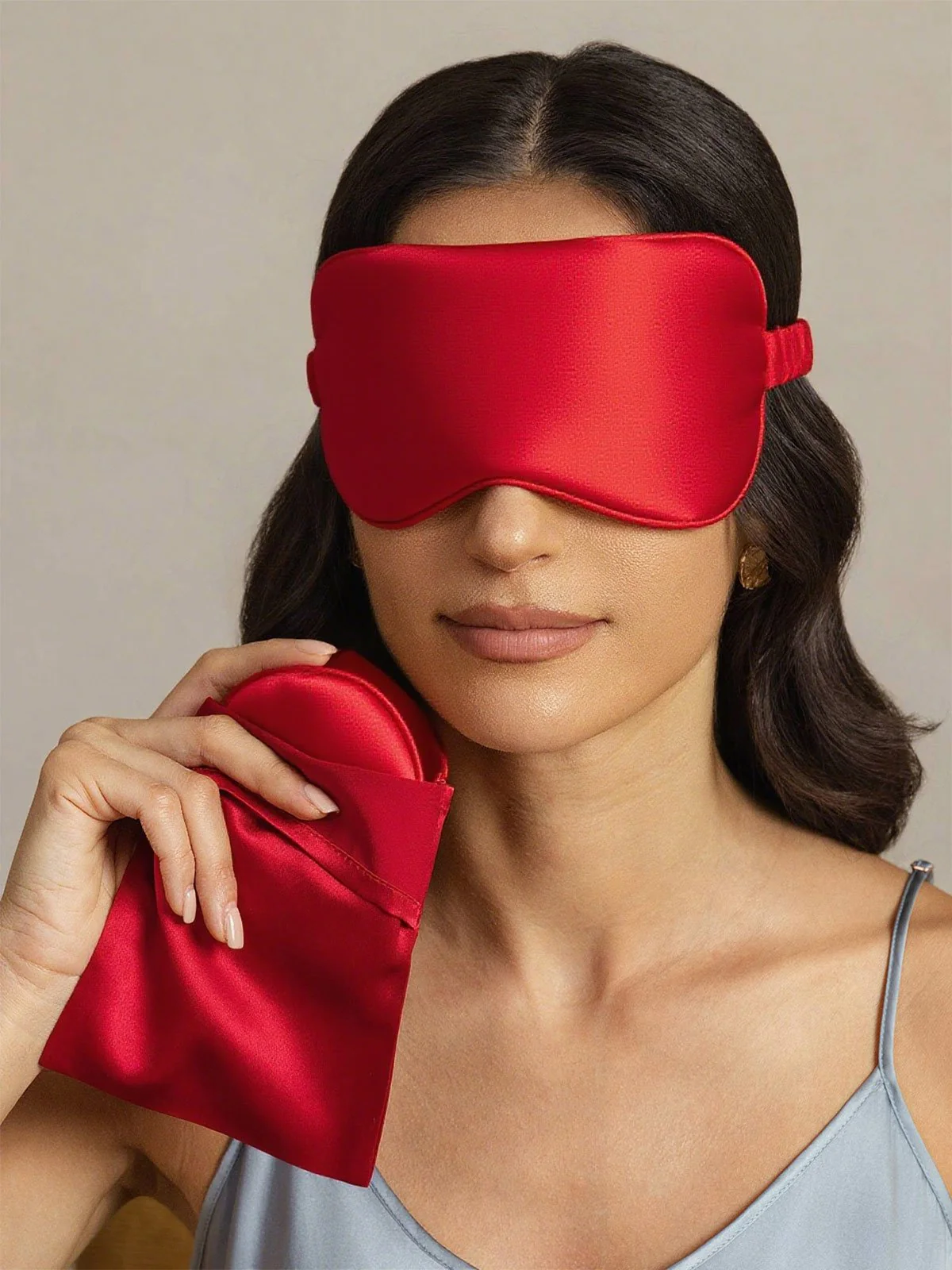 Masque Pour Les Yeux En Pure Soie Et Pochette Enveloppe Set 2 Pièces - Image 32
