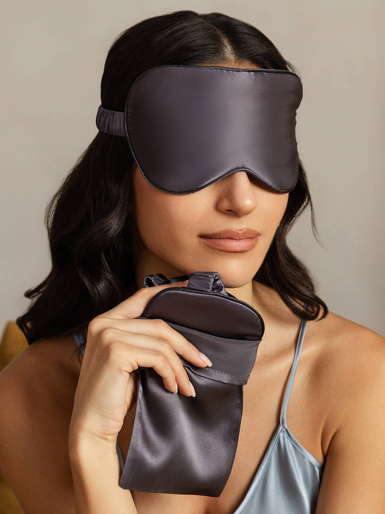 Masque Pour Les Yeux En Pure Soie Et Pochette Enveloppe Set 2 Pièces - Image 47