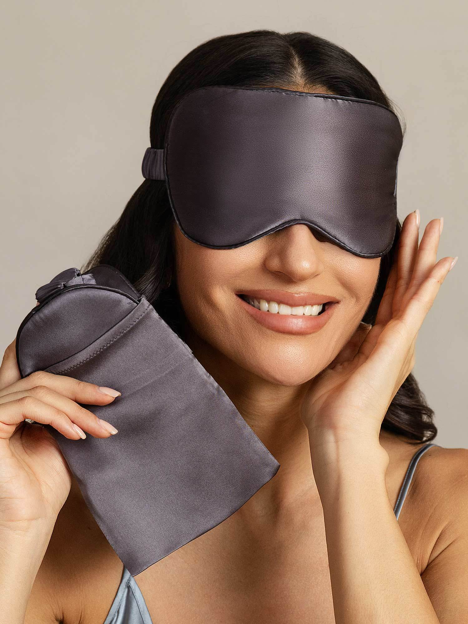 Masque Pour Les Yeux En Pure Soie Et Pochette Enveloppe Set 2 Pièces - Image 48