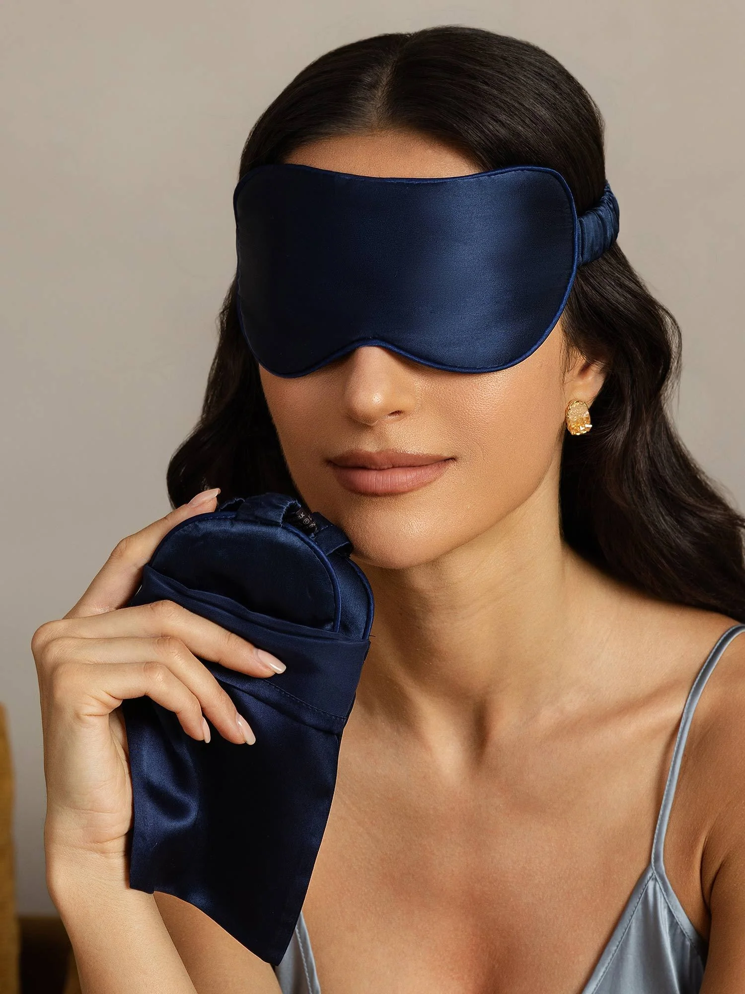 Masque Pour Les Yeux En Pure Soie Et Pochette Enveloppe Set 2 Pièces - Image 8