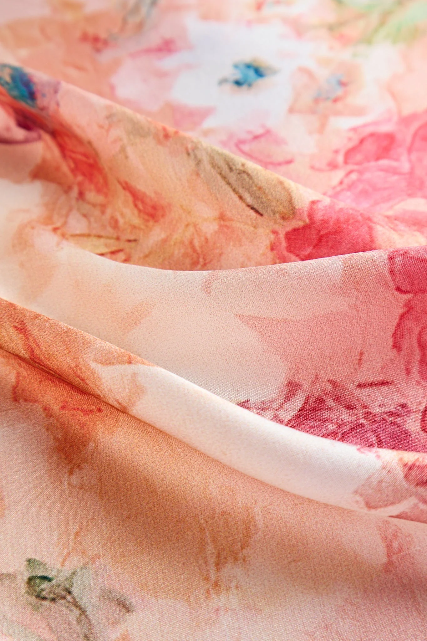 Pure Silk Floral Bliss Square Scarf - Taille 53x53cm - Image 3