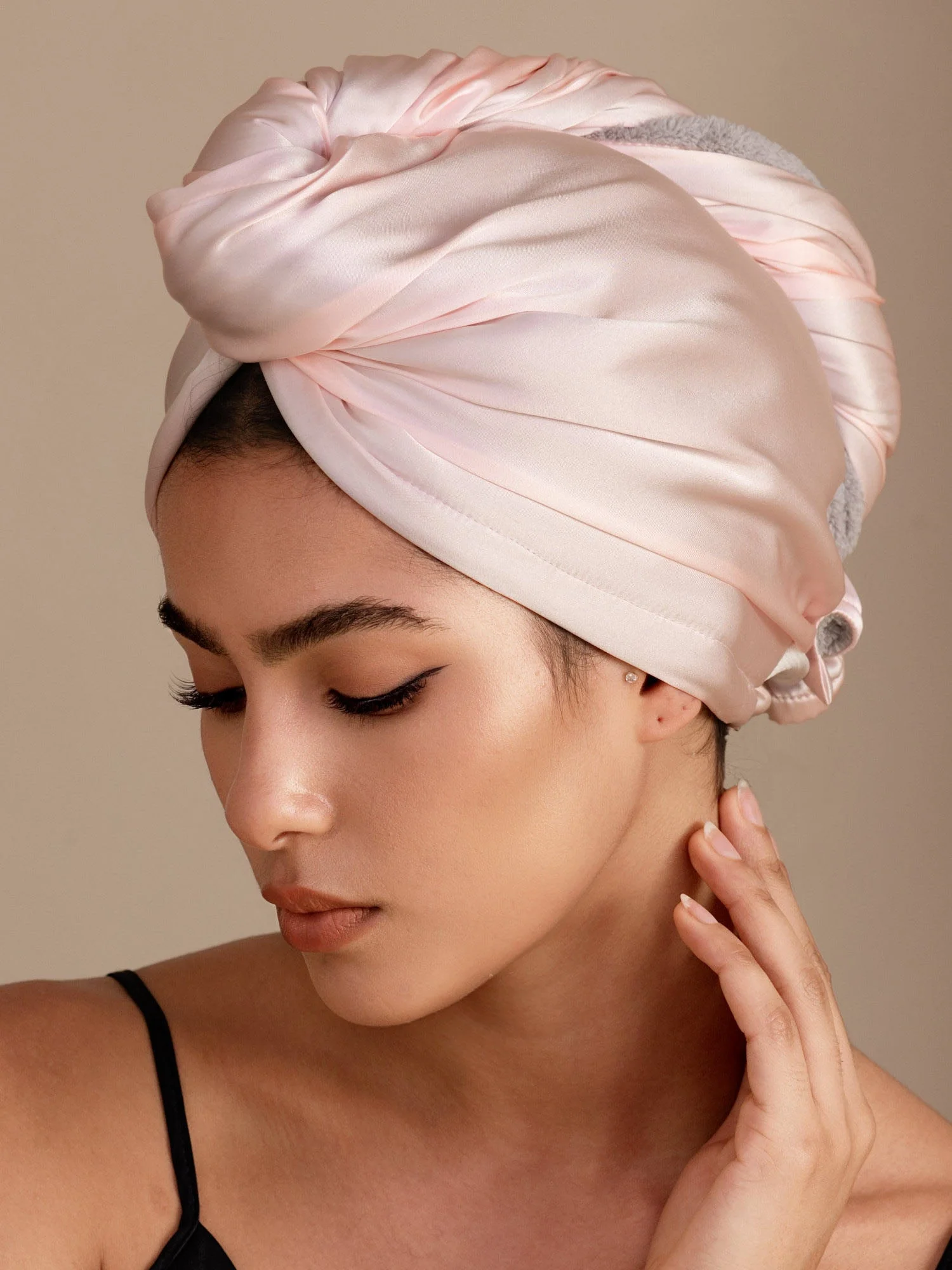 100% Soie de Mûrier Serviette Cheveux Double Face – Séchage Rapide, Anti-Frisottis & Doux pour les Cheveux - Image 23