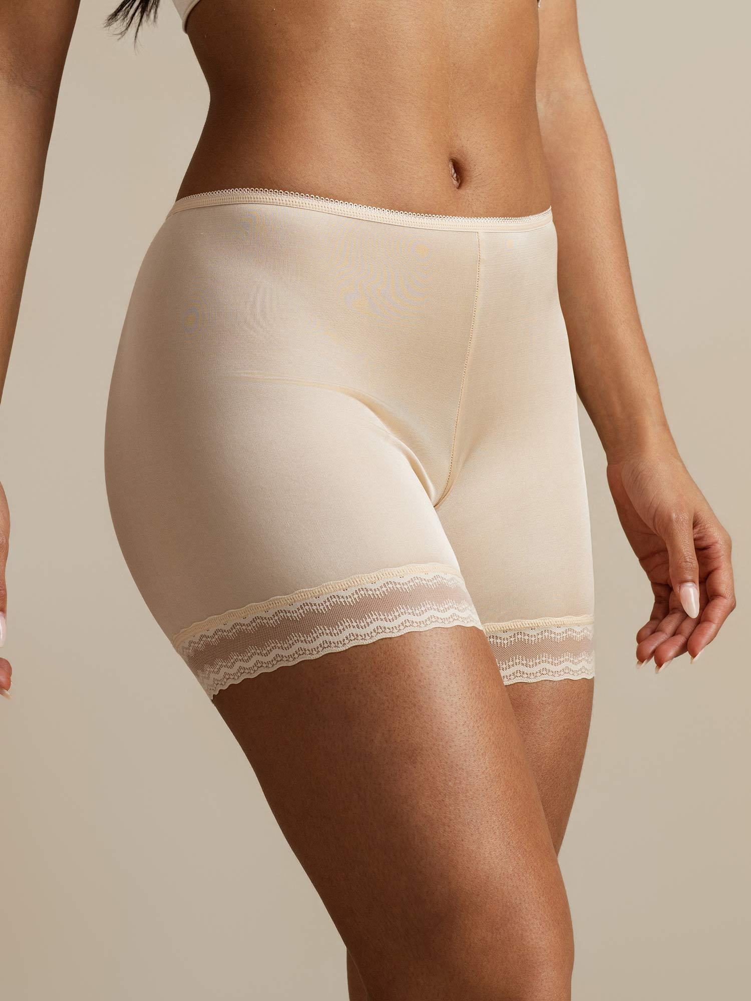 Pure Soie Dentelle Shorty Anti-Frottement - Image 12
