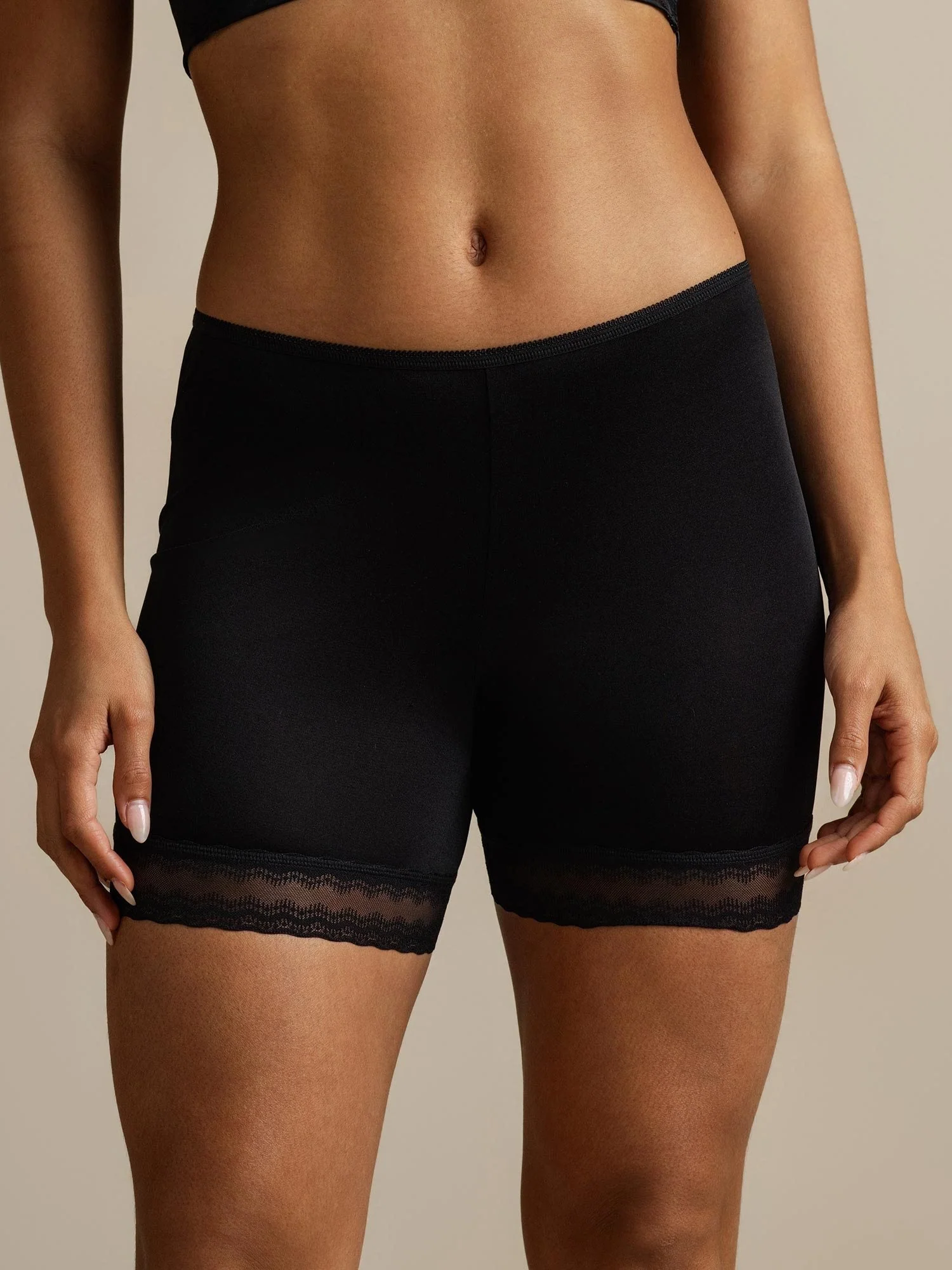 Pure Soie Dentelle Shorty Anti-Frottement - Image 7