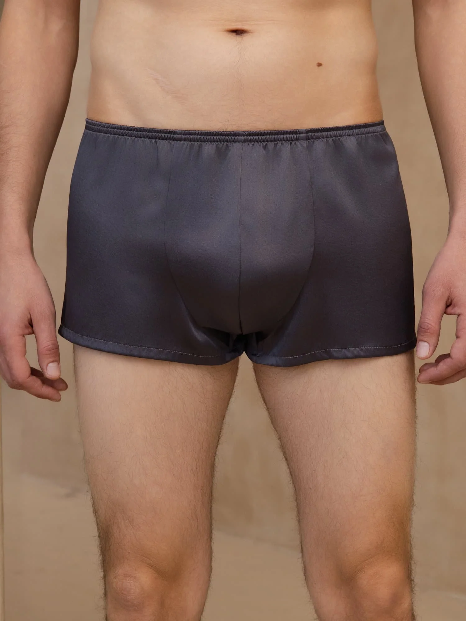 Sous-Vêtement Boxer Confortable Ultra-Doux Pour Hommes En Soie Pure - Image 4