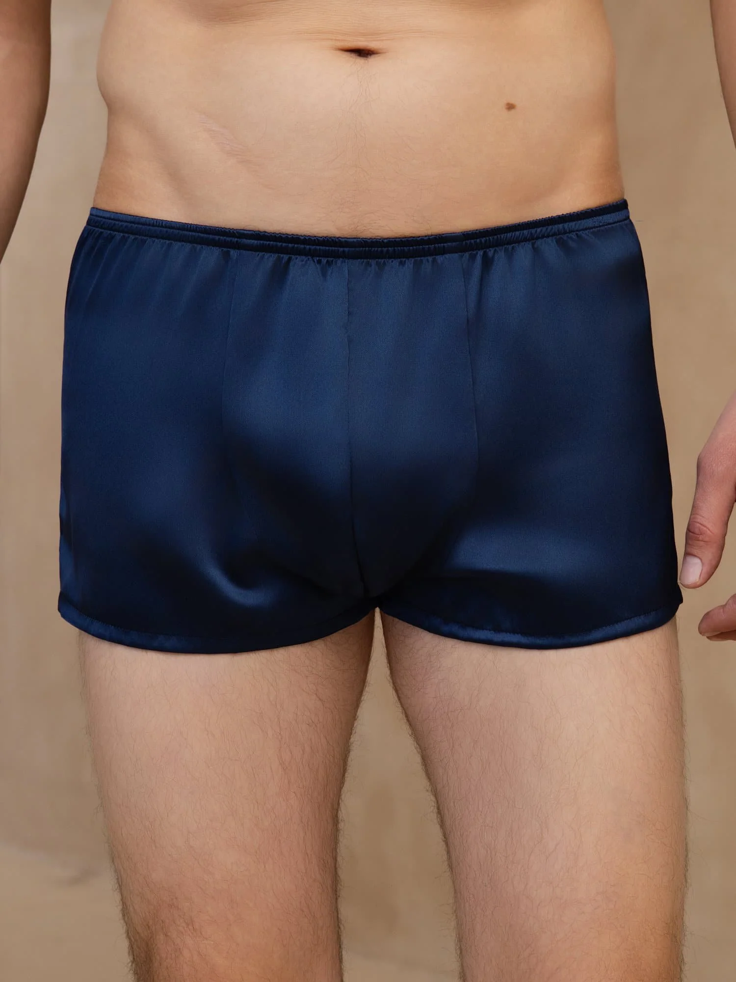 Sous-Vêtement Boxer Confortable Ultra-Doux Pour Hommes En Soie Pure - Image 5