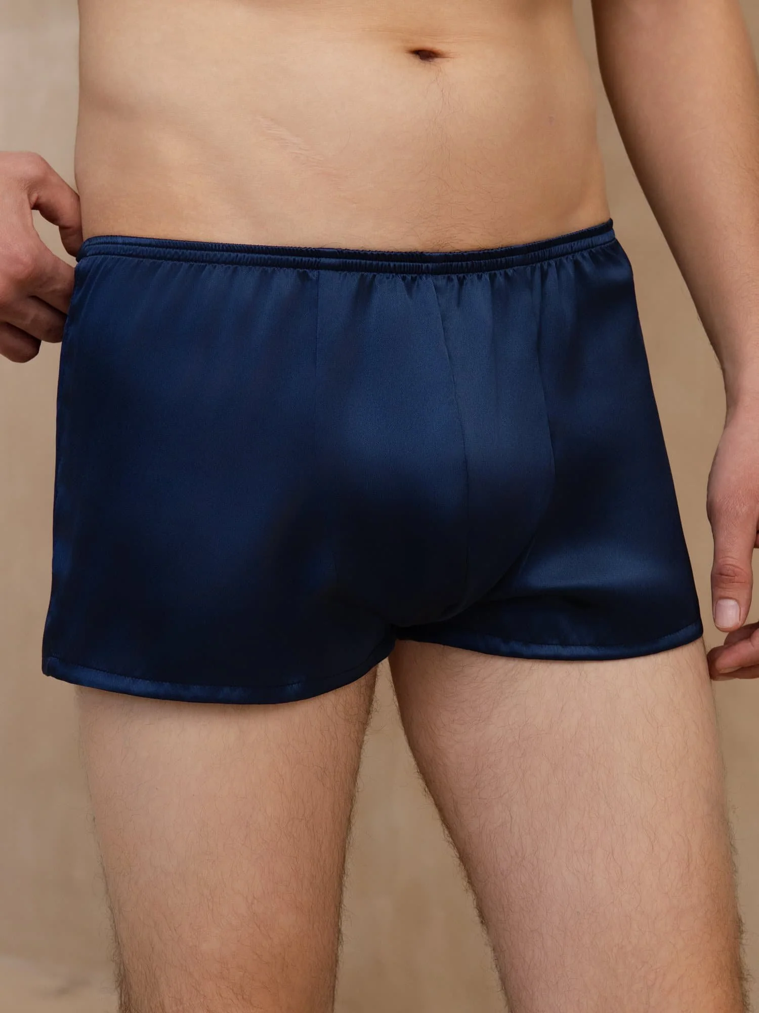 Sous-Vêtement Boxer Confortable Ultra-Doux Pour Hommes En Soie Pure - Image 8