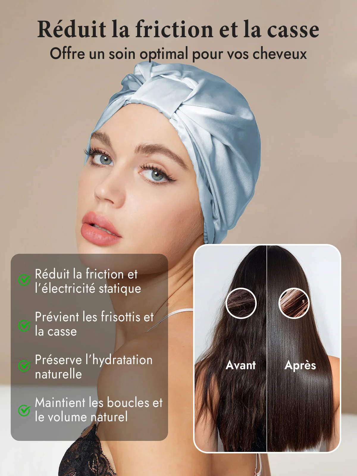 Bonnet Turban de Nuit en Pure Soie - Image 39