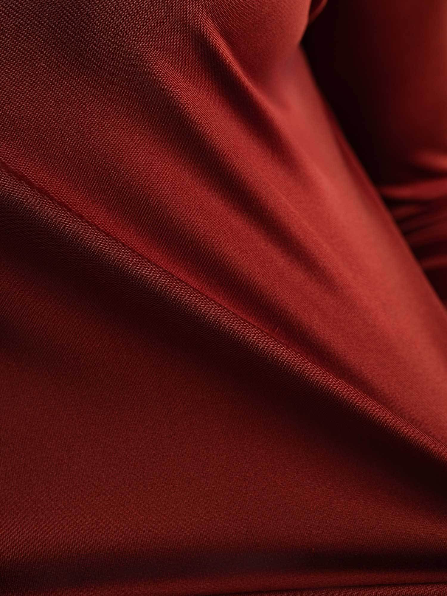 Haut À Manches Longues En Pure Soie Pour Femme À Col Rond - Image 31