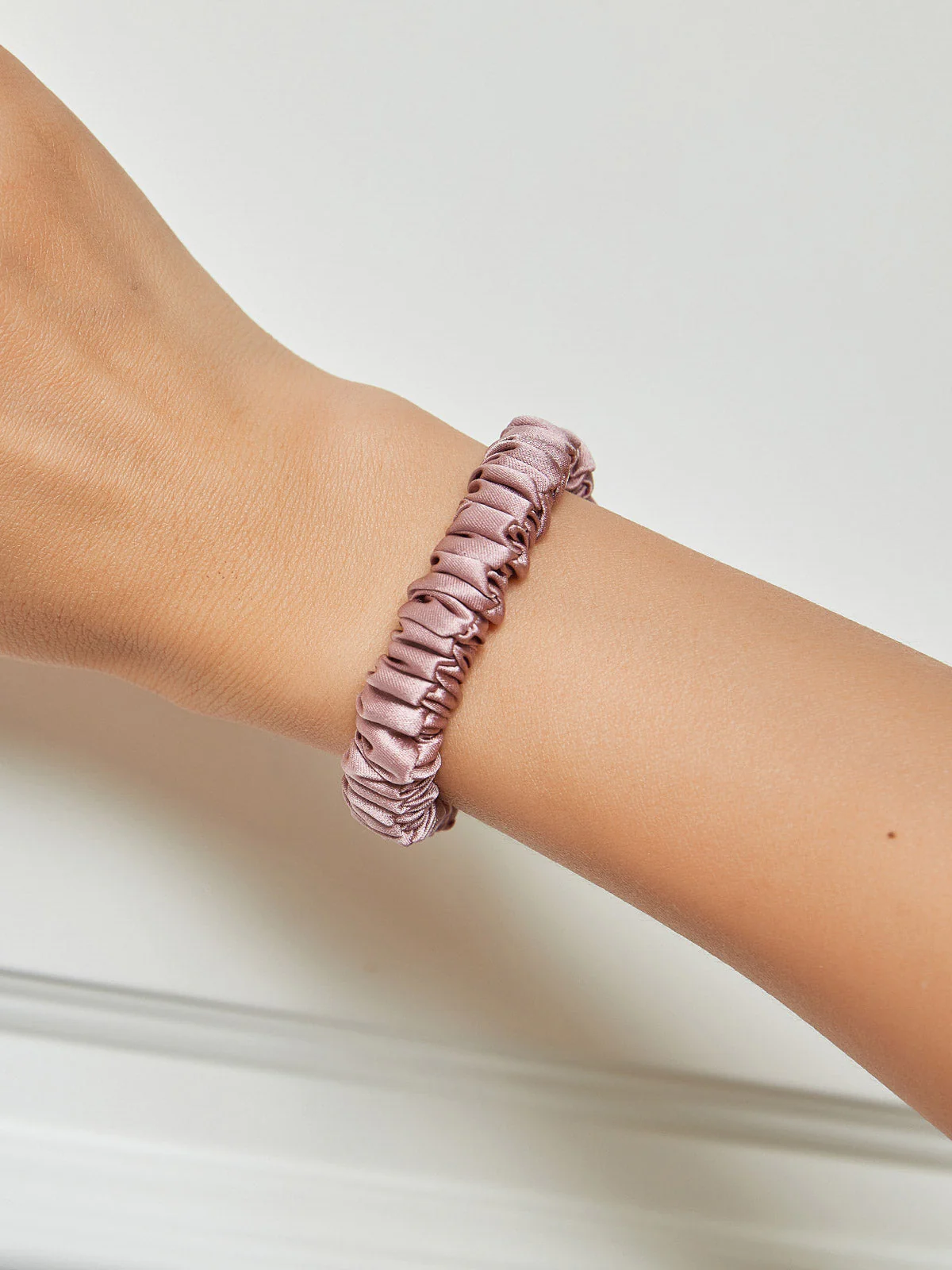 Chouchou Fin En Soie Douce - 1cm - Image 34