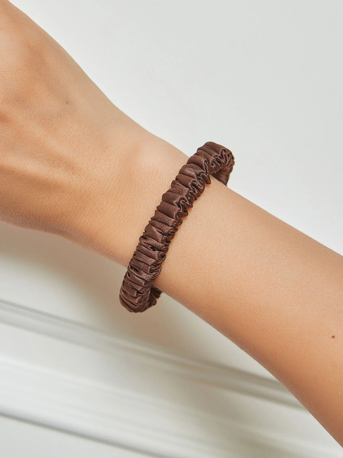 Chouchou Fin En Soie Douce - 1cm - Image 6