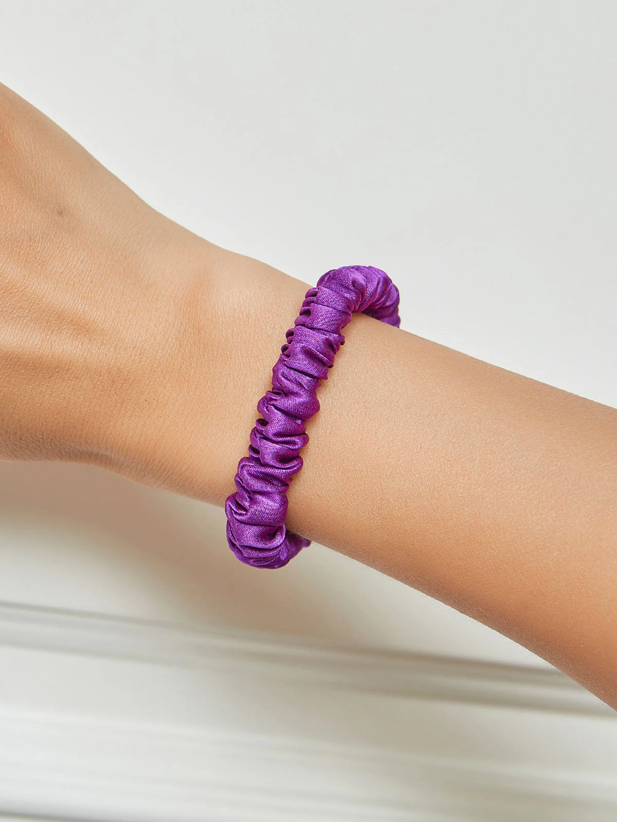 Chouchou Fin En Soie Douce - 1cm - Image 70