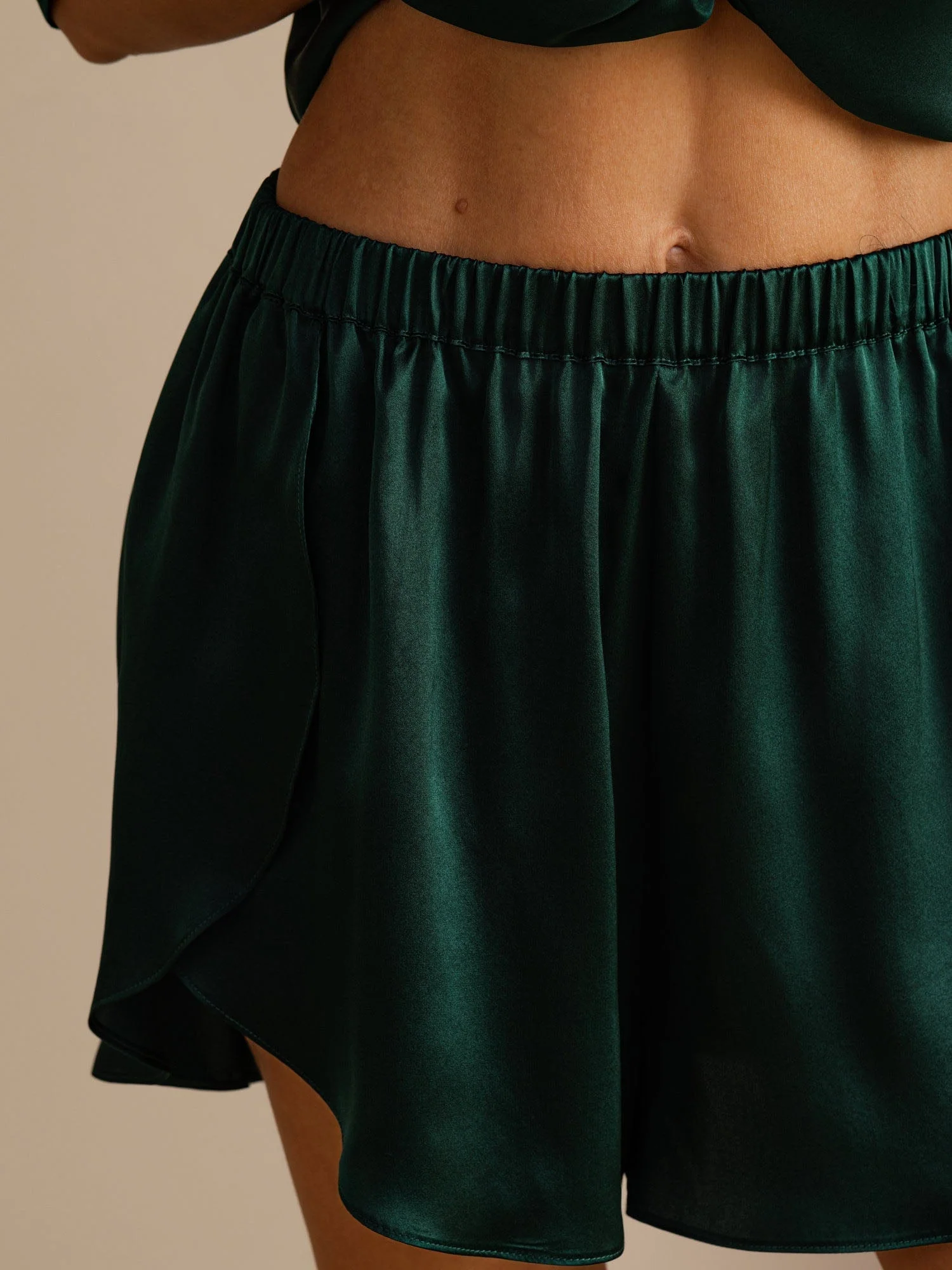Soie Pure Décontractée Femmes Shorts - Image 12