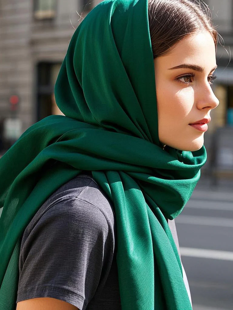 Soie Pure Rectangle Long Foulard/Châle 170x53cm / 67 - Image 39