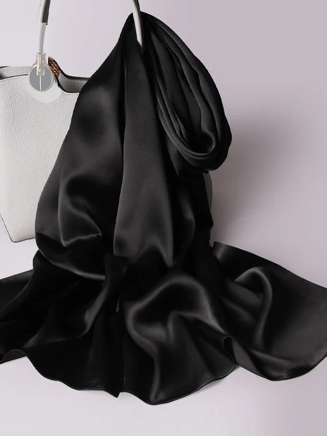 Soie Pure Rectangle Long Foulard/Châle 170x53cm / 67 - Image 5