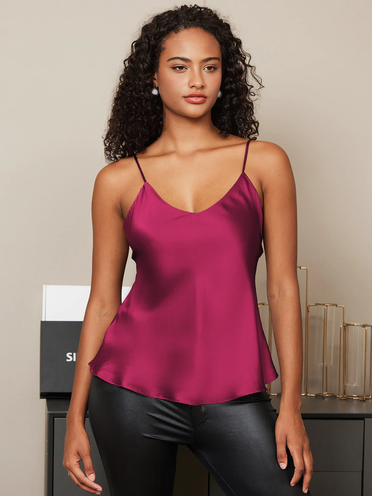Débardeur Camisoles Pure Soie Fines Brides - Image 39