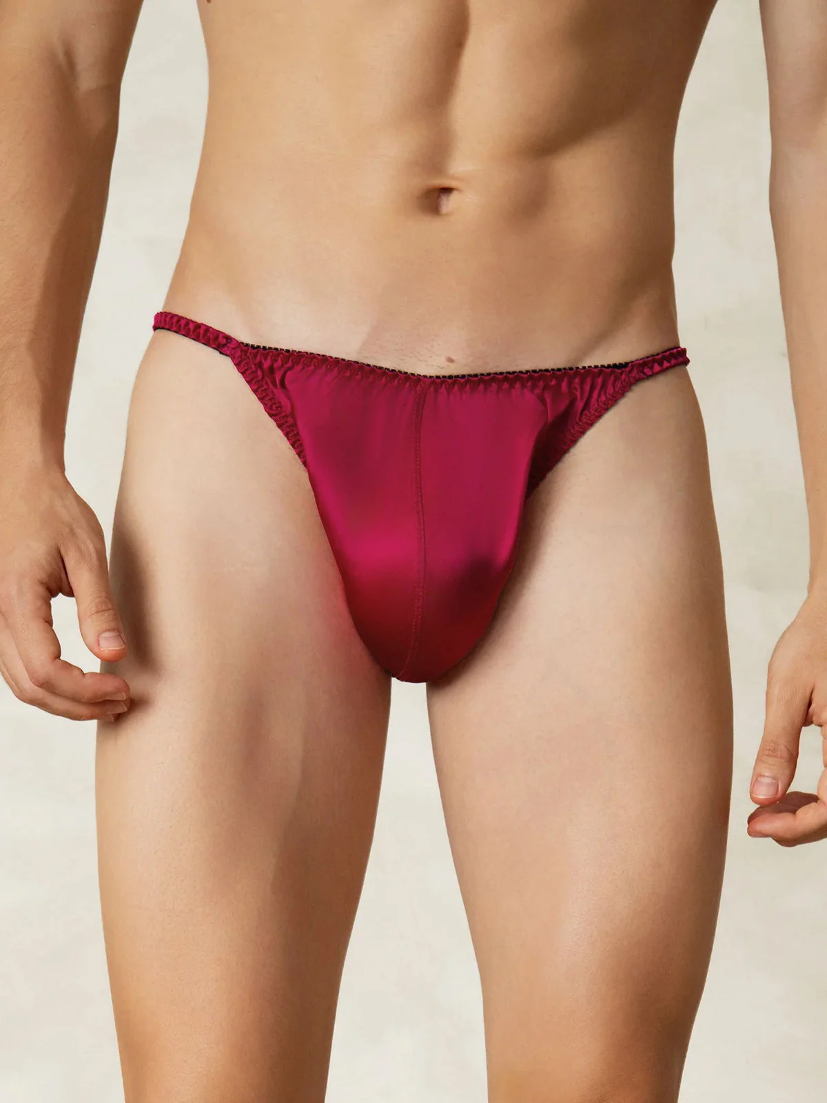 100% Soie de Mûrier String Homme Sous-vêtement - Image 16