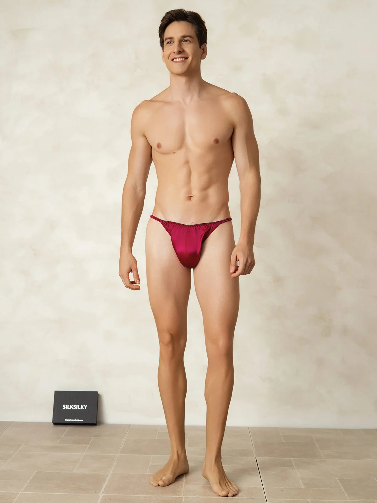 100% Soie de Mûrier String Homme Sous-vêtement - Image 20
