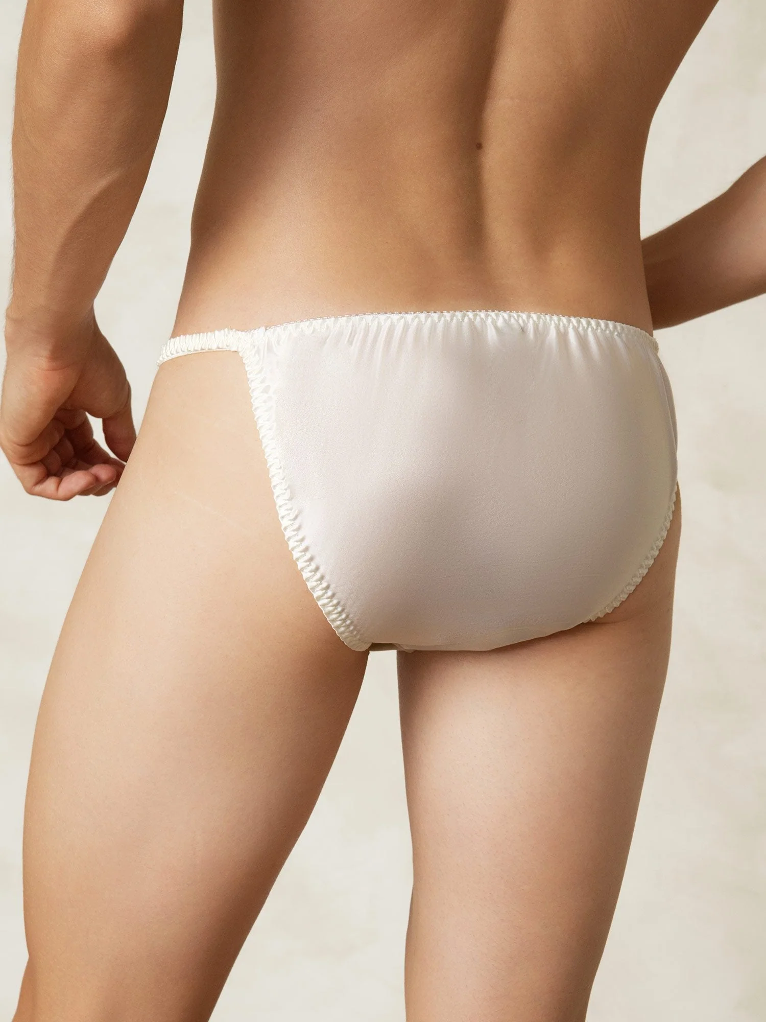 100% Soie de Mûrier String Homme Sous-vêtement - Image 27