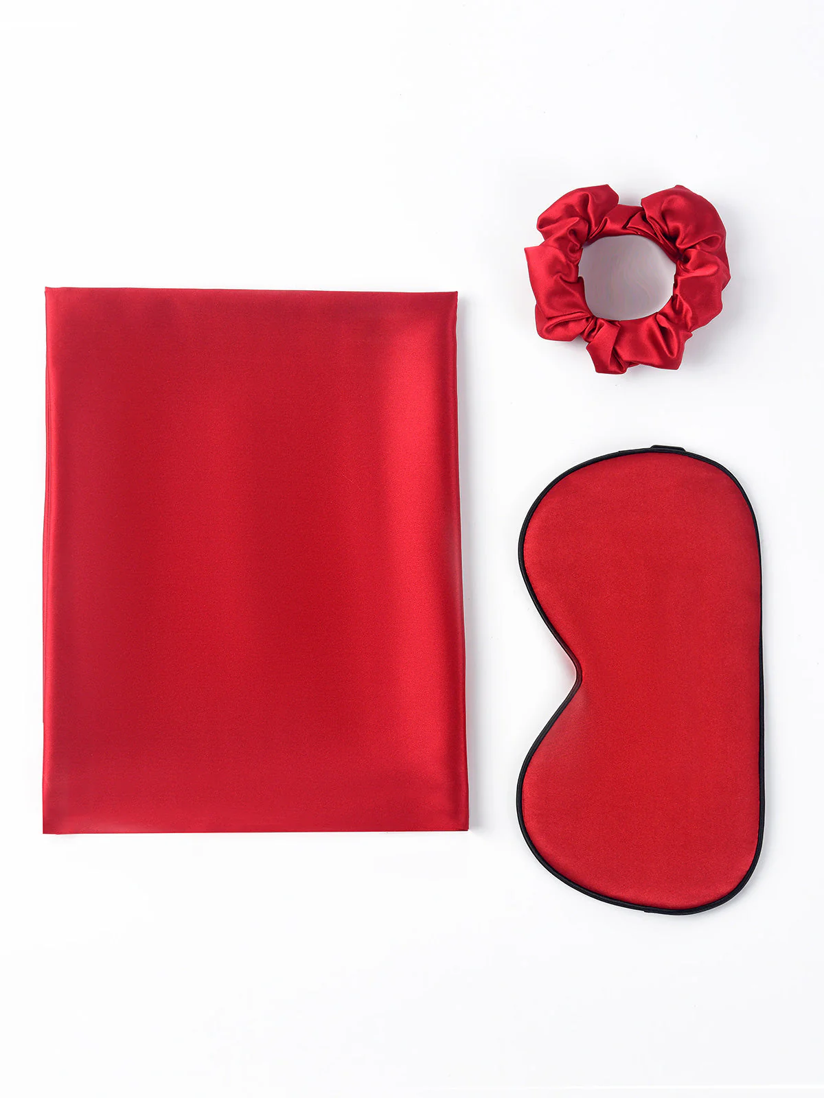 19Momme 3Pcs Ensemble de Beauté en soie pour Cheveux (Taie d'Oreiller Enveloppe) - Image 3