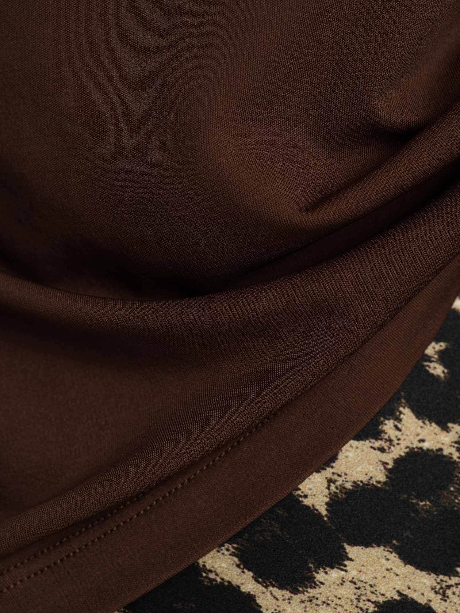 T-Shirt Femme à Manches Courtes et Décolleté en V en Soie Pure Résistant aux Accrochages - Image 51