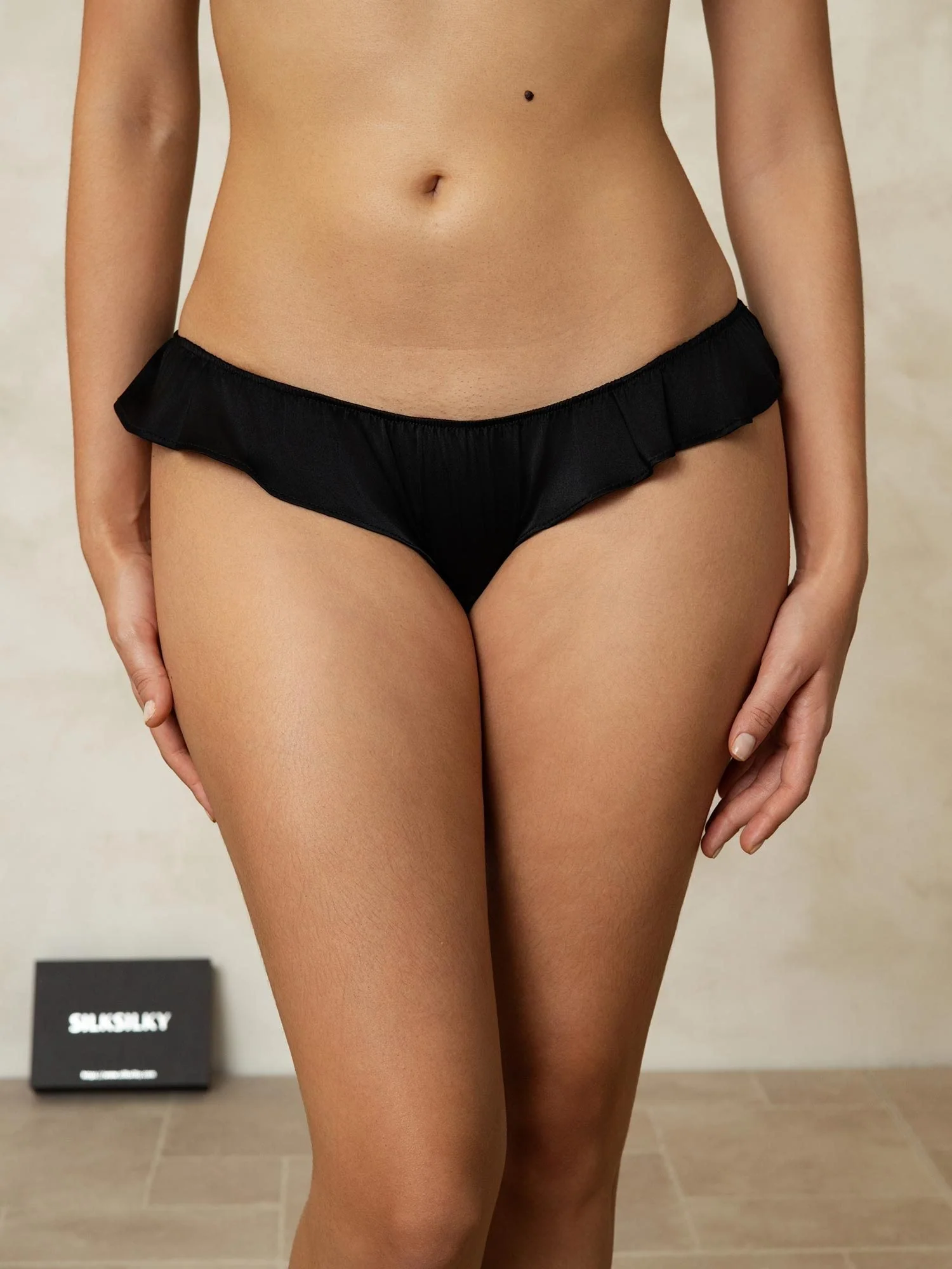 Culotte En Soie Pure Avec Bordure À Volants - Image 12
