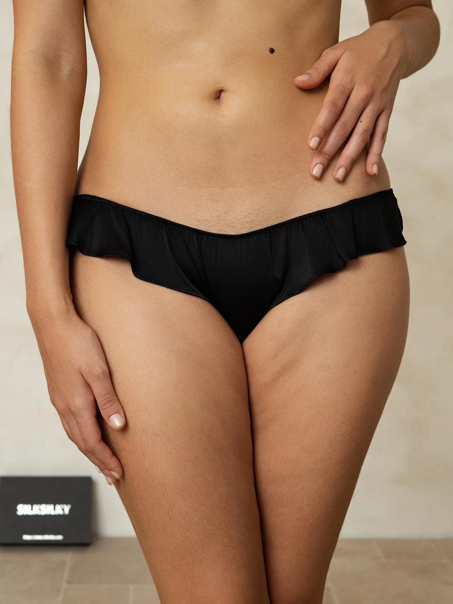 Culotte En Soie Pure Avec Bordure À Volants - Image 15