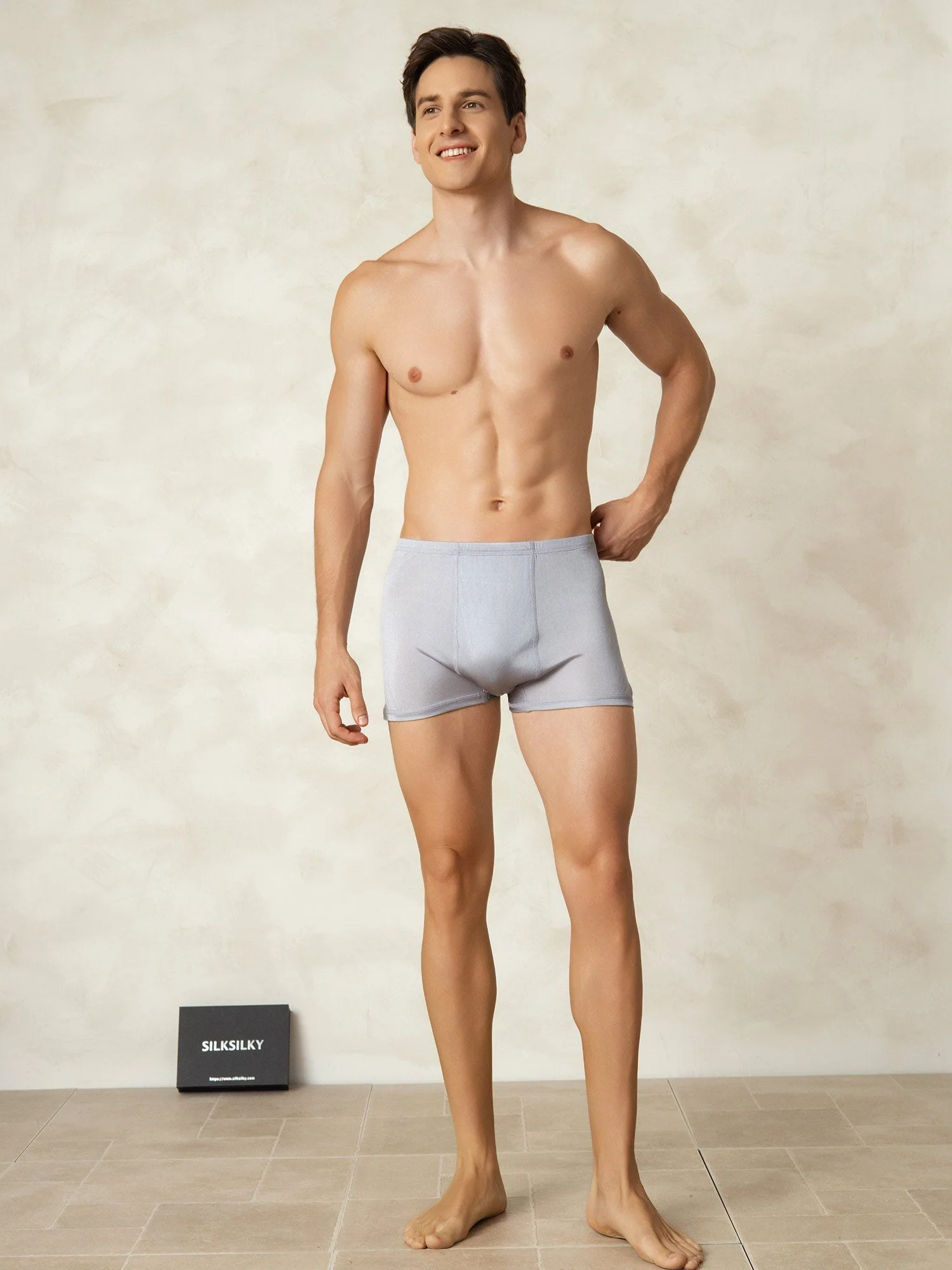 Pure Silk Boxers Homme Sous-vêtements - Image 8