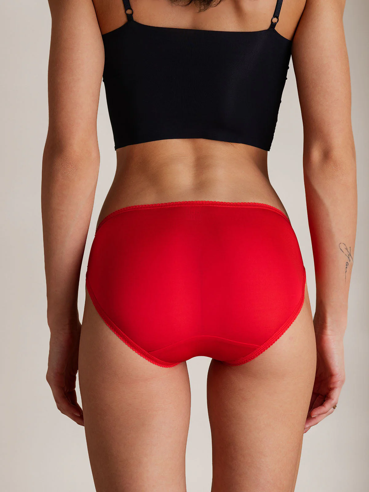 Culottes En Soie Pure Avec Nœud Décoratif - Image 4
