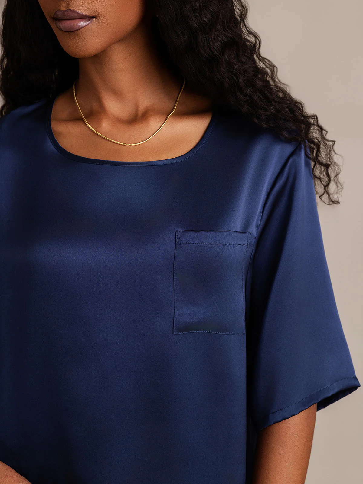 Femme Pyjamas Pure Soie Manches longues - Image 34